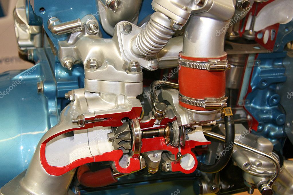 Turbina nuova per auto in primo piano